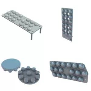 Podkładki montażowe Stapefix z występami (nopkami)